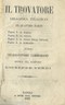 Giuseppe Verdi Il Trovatore Libretto d'Opera Napoli, 1857