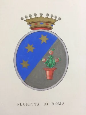 Roma, Nobiltà e Araldica: Antico Stemma della Famiglia Floritta