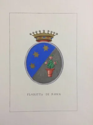 Roma, Nobiltà e Araldica: Antico Stemma della Famiglia Floritta