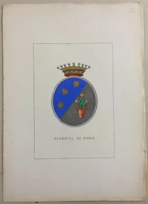 Roma, Nobiltà e Araldica: Antico Stemma della Famiglia Floritta
