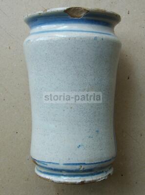 Farmacia, Erboristeria, Araldica: Antico Albarello In Ceramica Da Collezione