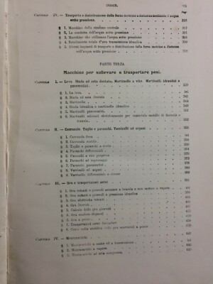 Ingegneria Tecnica: Macchine Operatrici, Pneumofore, Leve, Carrucole, Gru, Ascensori