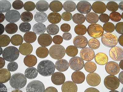 Numismatica, Economia, Denaro: Monete Italiane Ed Estere (174 Pezzi)