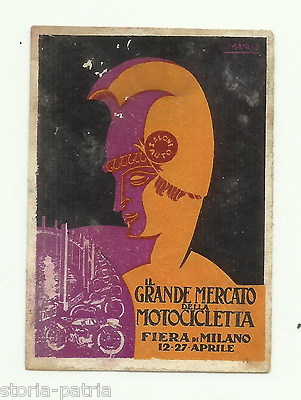 Arte Grafica Pubblicitaria: Grande Mercato Della Motocicletta, Fiera Di Milano