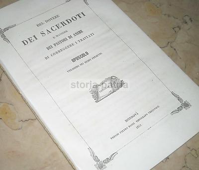 Chiesa: Doveri Dei Sacerdoti E Correzione Dei Traviati. Educazione E Morale, Mondovì 1851
