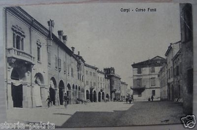 Carpi, Corso Fanti: Antica Cartolina Animata, 1915