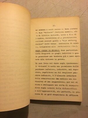 Mario Vinci, Argomenti Di Antropologia Criminale (Napoli, Anni '30)