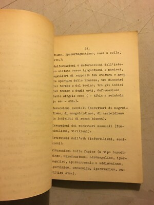 Mario Vinci, Argomenti Di Antropologia Criminale (Napoli, Anni '30)