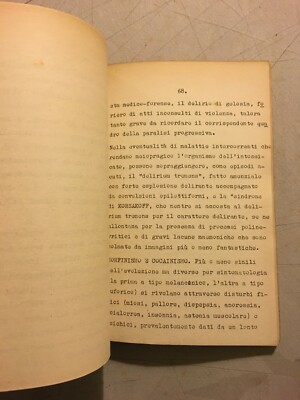 Mario Vinci, Argomenti Di Antropologia Criminale (Napoli, Anni '30)
