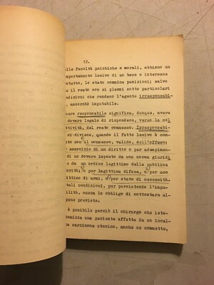 Mario Vinci, Argomenti Di Antropologia Criminale (Napoli, Anni '30)