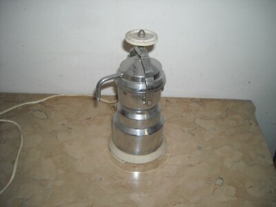 Caffettiera Elettrica Monoporzione d'Epoca In Metallo Cromato