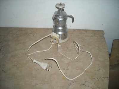 Caffettiera Elettrica Monoporzione d'Epoca In Metallo Cromato