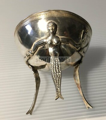 Saliera In Stile Impero Con Sostegni A Sirena