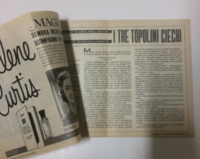 Letteratura Poliziesca: Agatha Christie, 1964. Supplemento Amica Con Pubblicità Cynar E Auto Innocenti