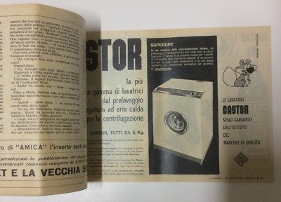Letteratura Poliziesca: Agatha Christie, 1964. Supplemento Amica Con Pubblicità Cynar E Auto Innocenti