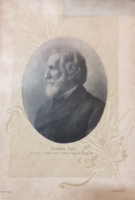 Musica E Musicisti: Parma, Giuseppe Verdi. Antico Ritratto, Stampa, Foto Guigoni, '900