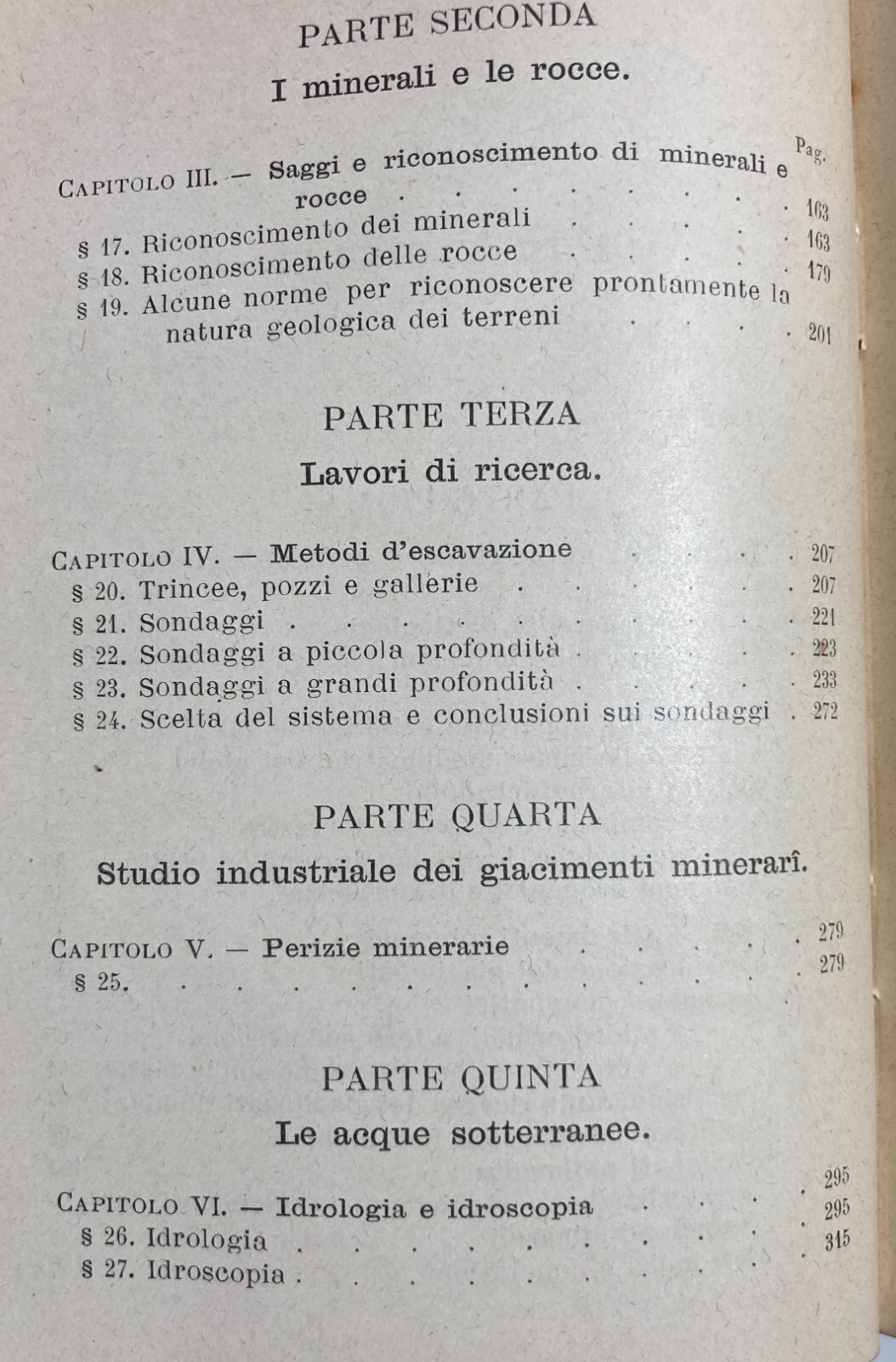 Geologia, Mineralogia, Miniere, Acque Sotterranee E Giacimenti Minerali