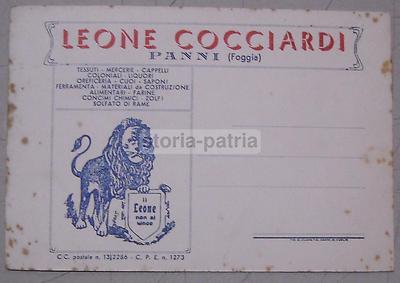 Puglia, Subappennino Dauno, Panni, Cocciardi, Tessuti, Rara Cartolina Pubblicitaria