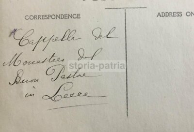 Puglia, Salento, Lecce: Monastero Del Buon Padre, Veduta Fotografica Antica