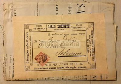Abruzzo, Sulmona, Filatelia, Storia Postale, Simonetti Editore, Milano, Pubblicitaria