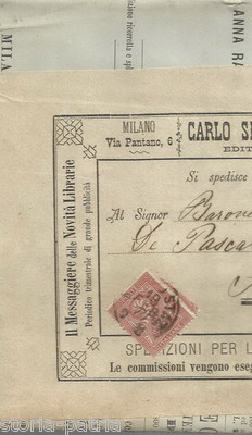 Abruzzo, Sulmona, Filatelia, Storia Postale, Simonetti Editore, Milano, Pubblicitaria