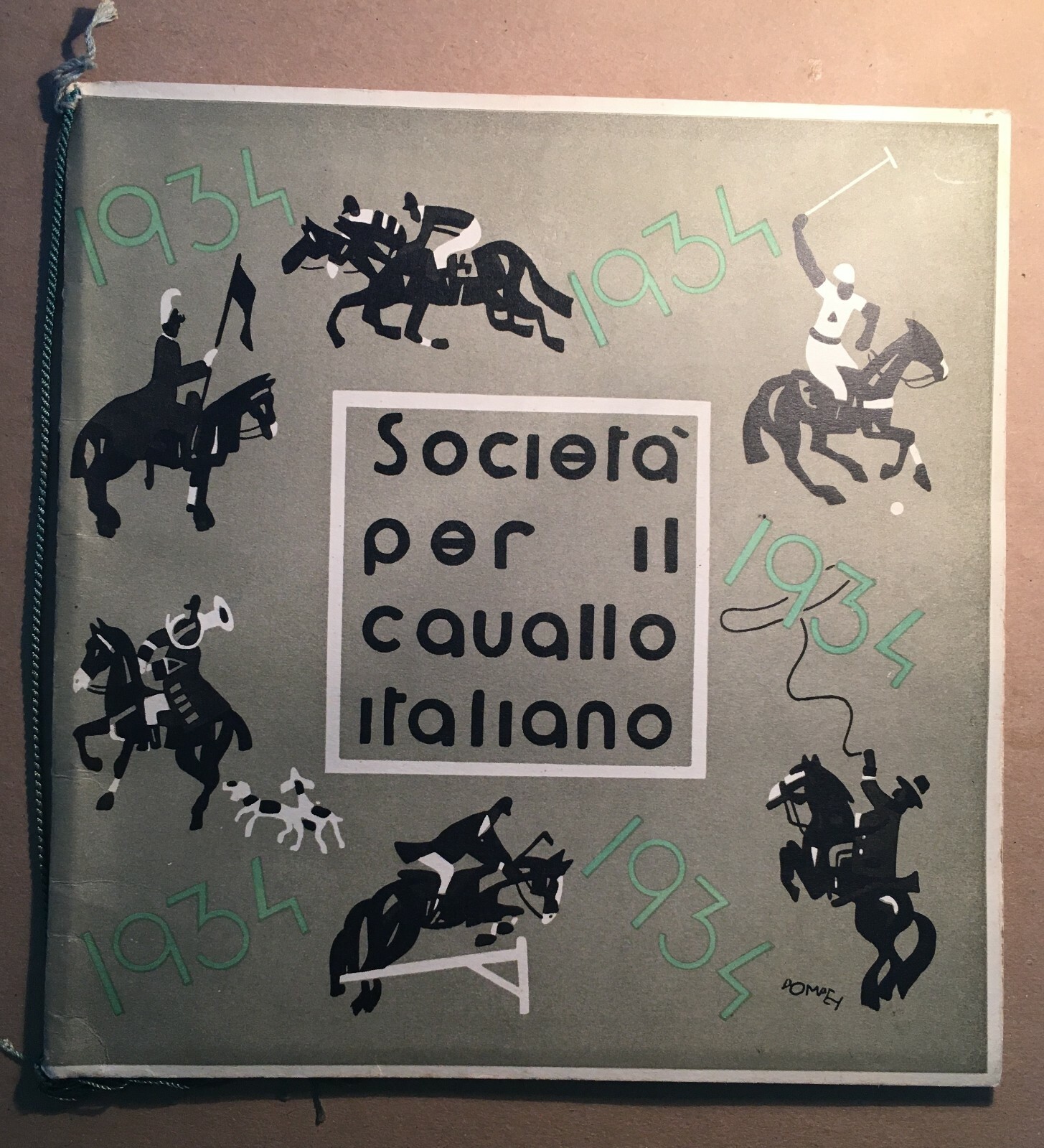 Sport, Ippica, Cavallo, Equitazione, Caccia, Folklore d'Epoca, Fascismo, Calendario '34