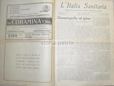 L'Italia Sanitaria: Medicina, Igiene, Cinematografia, Malaria Ed Emigrazione (1931)