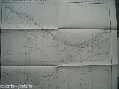 Africa, Colonie: Libia, Cirenaica, Mappe Geografiche d'Epoca, 1928, Bardia