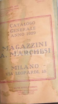 Milano, Magazzini A. Marchesi: Catalogo Generale Illustrato, 1929