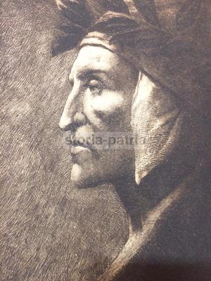 Dante Alighieri, Incisione Commemorativa Di Bice Ferrari