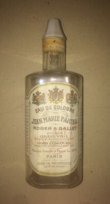 Profumeria Roger & Gallet, J.M. Farina, Stemmi Araldici, Vetro Pubblicitario, Parigi