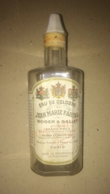 Profumeria Roger & Gallet, J.M. Farina, Stemmi Araldici, Vetro Pubblicitario, Parigi