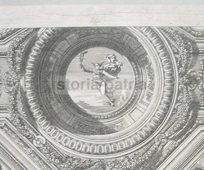 Arte E Decorazione: Soffitto Artisticamente Decorato Con Ghirlande, Aquile E Mercurio