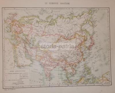 Mappa Delle Ferrovie Asiatiche E Della Transiberiana