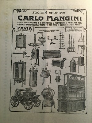 Chimica Sanitaria, Igiene, Apparecchiature Scientifiche, Mangini, Pavia, Lapeyre