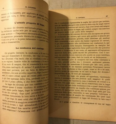 Divorzio, Matrimonio, Legge Berenini, Adulterio, Mazzella, Rossano Calabro, Novembre 1902