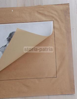 Arte In Puglia: Gaetano Spinelli, "Bimba Che Scrive". Stampa d'Epoca, 1939