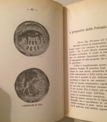 Puglia: Numismatica, Monete E Patacche. Polemica Marangelli Cirillo, Antonucci, Troia
