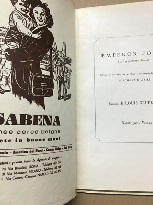 Musica Lirica, Teatro Dell'Opera: Emperor Jones E Gianni Schicchi