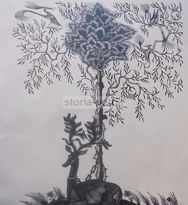Arte Marche Ancona: Bruno Da Osimo (Marsili), Xilografia Allegorica Con Cervo
