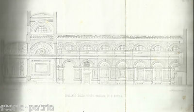 Spaccato Della Nuova Basilica Di S. Nicola. Carducci. Pieroni, Ancona. Metà XIX Secolo.