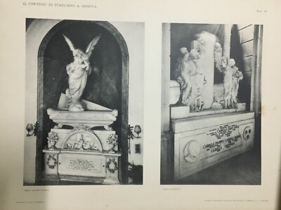 Liguria, Genova: Staglieno. Arte, Scultura, Architettura E Tombe Monumentali   50 Stampe