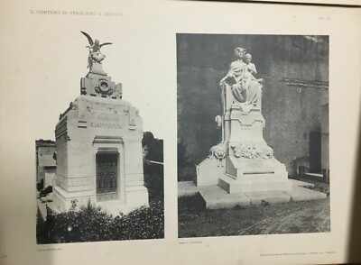 Liguria, Genova: Staglieno. Arte, Scultura, Architettura E Tombe Monumentali   50 Stampe