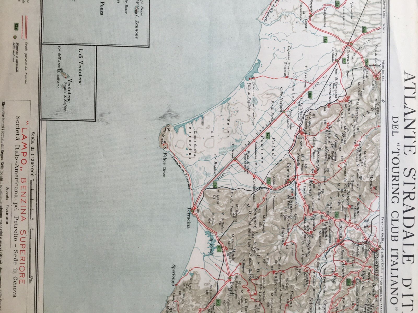 Gaeta, Terracina, Formia, Anzio, Paludi Pontine, Ceprano, Cassino, Ventotene, Ponza   Mappa