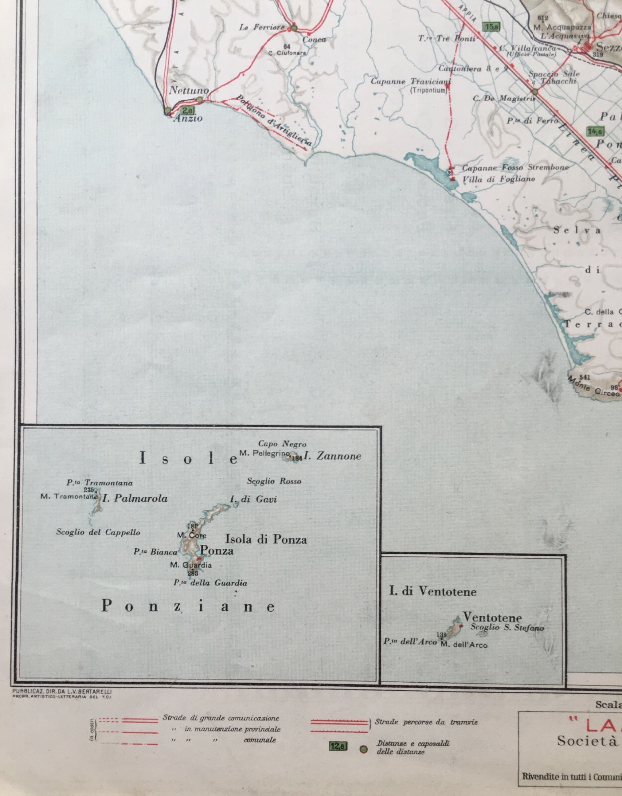 Gaeta, Terracina, Formia, Anzio, Paludi Pontine, Ceprano, Cassino, Ventotene, Ponza   Mappa