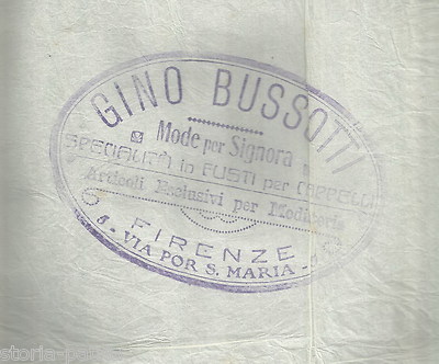 Tessuti E Modisteria Gino Bussotti, Firenze   Pubblicità d'Epoca