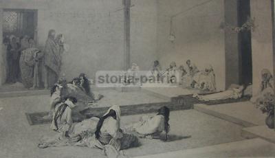 Puglia, Trani, Napoli, Arte Dell'Ottocento, Antonio Piccinni, Domenico Morelli: Antica Incisione Originale