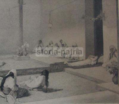 Puglia, Trani, Napoli, Arte Dell'Ottocento, Antonio Piccinni, Domenico Morelli: Antica Incisione Originale