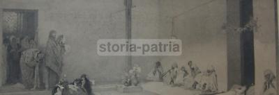 Puglia, Trani, Napoli, Arte Dell'Ottocento, Antonio Piccinni, Domenico Morelli: Antica Incisione Originale