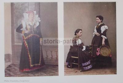 Arte Popolare, Costumi Femminili, Folklore, Antropologia, Paesane Molisane, Trombetta